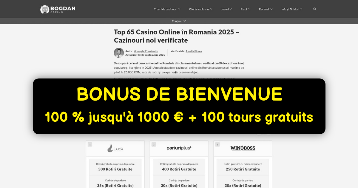 Bogdan Casino - Les Meilleures Machines à Sous en Ligne | Bonus Mobile